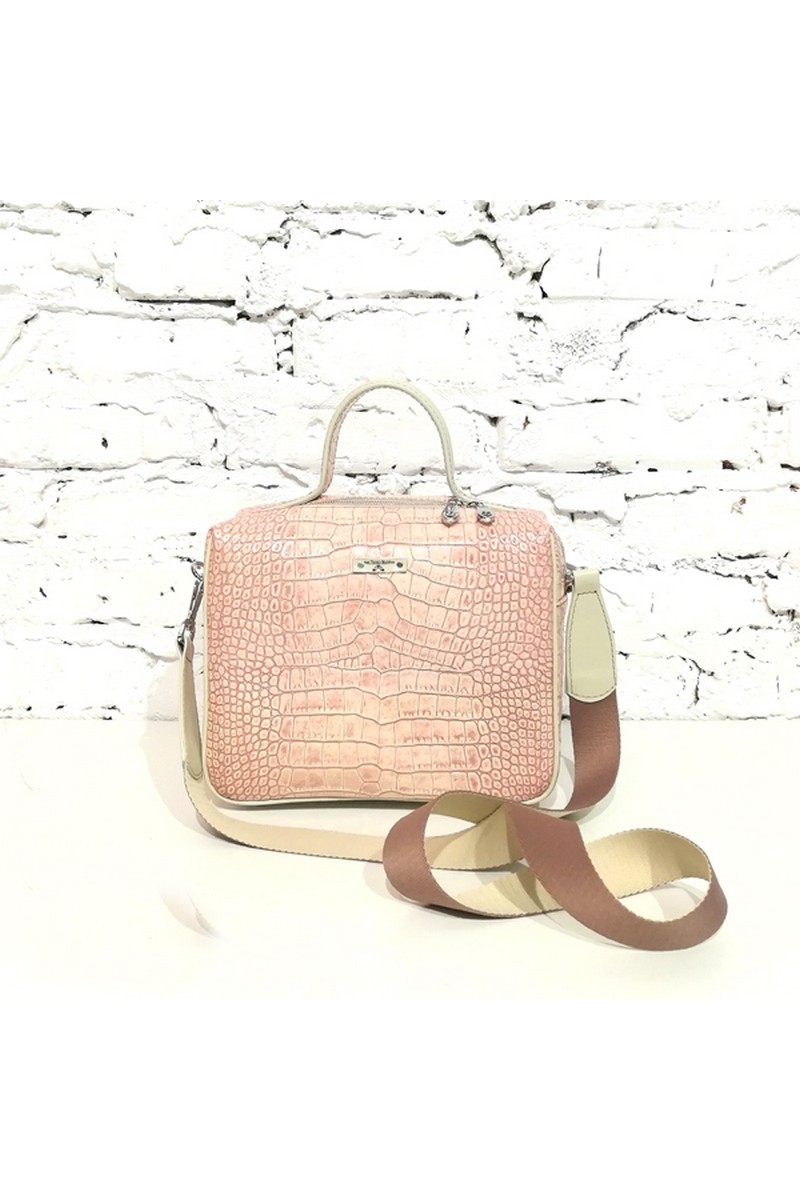 Buy Leather pink square medium handbag, stylish women casual unique design shoulderbag